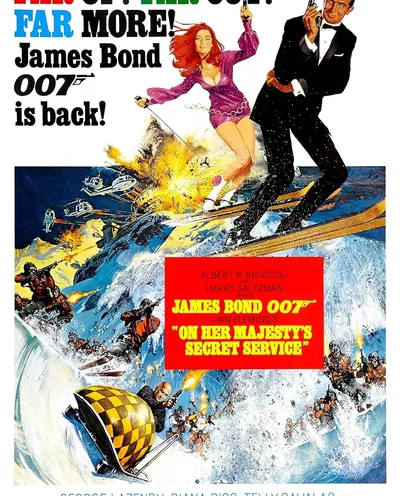 Póster de 007 al servicio secreto de su Majestad