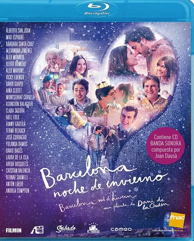 Póster de Barcelona, noche de invierno