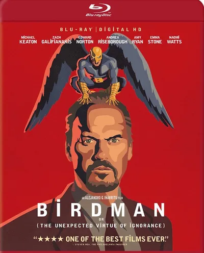 Póster de Birdman o (La Inesperada Virtud de la Ignorancia)