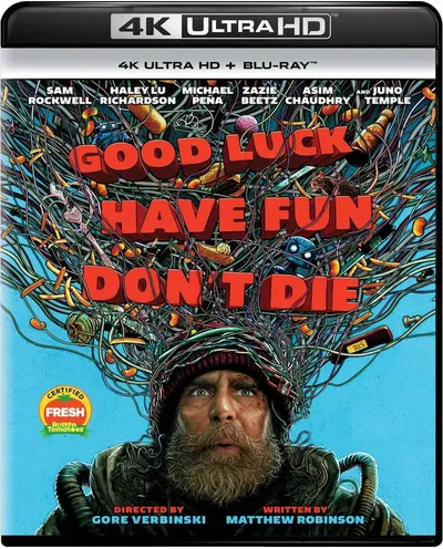 Póster de Buena suerte, pásalo bien, no mueras