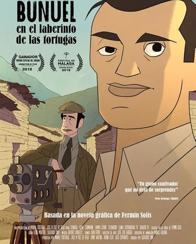Póster de Buñuel en el laberinto de las tortugas
