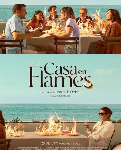 Póster de Casa en llamas