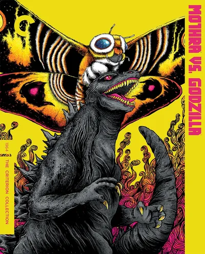 Póster de Godzilla contra los monstruos (Godzilla contra Mothra)