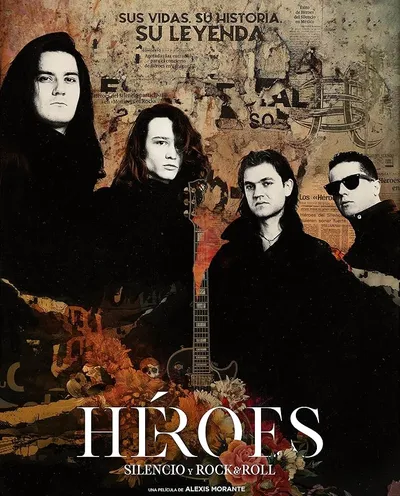 Póster de Héroes: Silencio y Rock & Roll