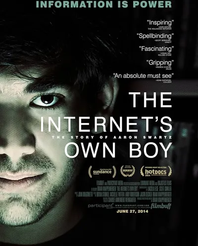 Póster de La historia de Aaron Swartz. El chico de Internet