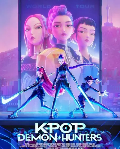 Póster de Las guerreras k-pop