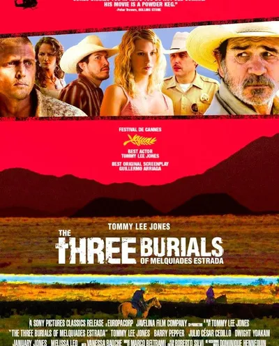 Póster de Los tres entierros de Melquíades Estrada