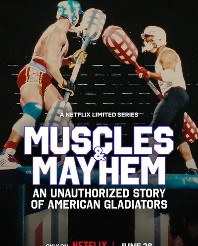 Póster de Músculos y caos: Una versión no autorizada de "Gladiadores americanos"