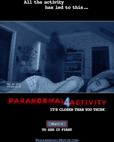 Póster de Paranormal Activity 4