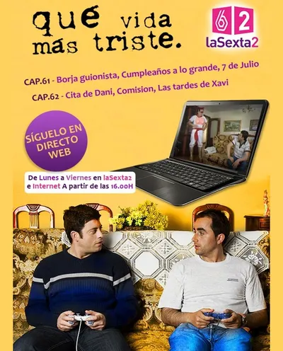 Póster de Qué vida más triste