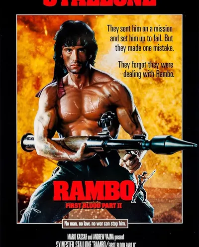 Póster de Rambo: Acorralado Parte II (Rambo 2)