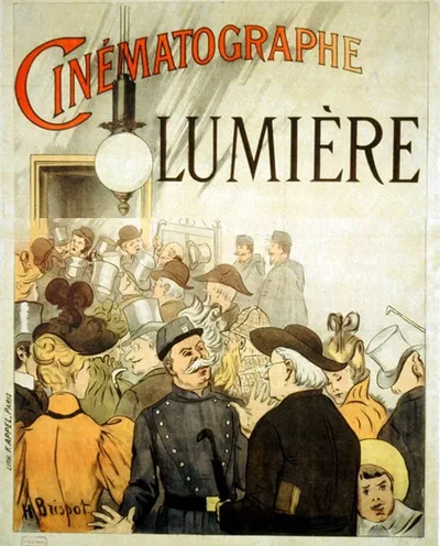 Póster de Salida de los obreros de la fábrica Lumière