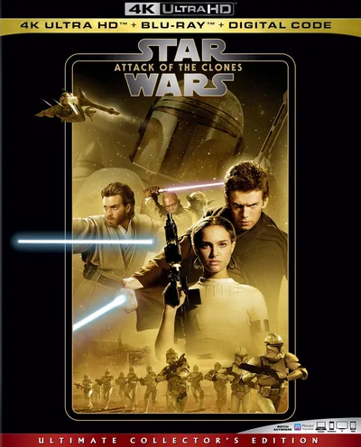 Póster de El ataque de los clones (Star Wars II)