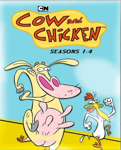 Póster de Vaca y Pollo