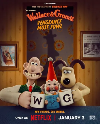 Póster de Wallace y Gromit: La venganza se sirve con plumas